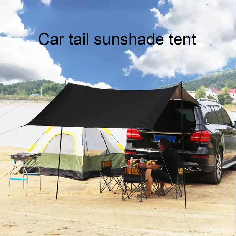 Outdoor Camping Van Tent - Car Anti-UV Side Awning Bat Shape