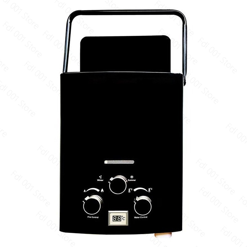 Outdoor Camping Water Heater - 6L Portable Tankless Gas Water Heater