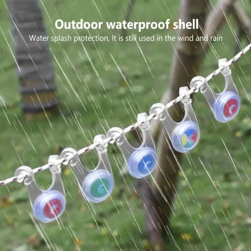 Outdoor Camping Lights String - 10 LED Rope String Lights, Decorative