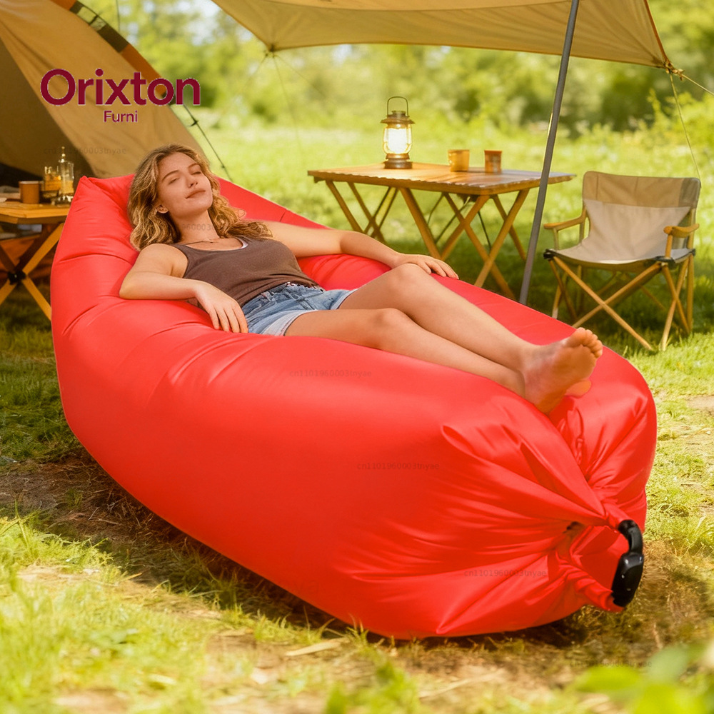 Outdoor Camping Sleeping Bag - Multi Colored Single Lazy Inflatable Sofa