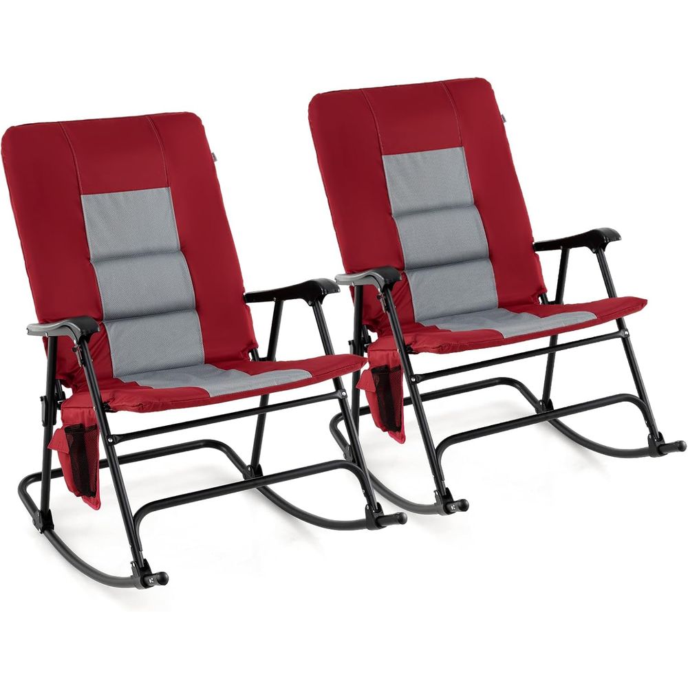 Outdoor Camping Rocking Chair - Extra Large Padded Outdoor Rocking Chair