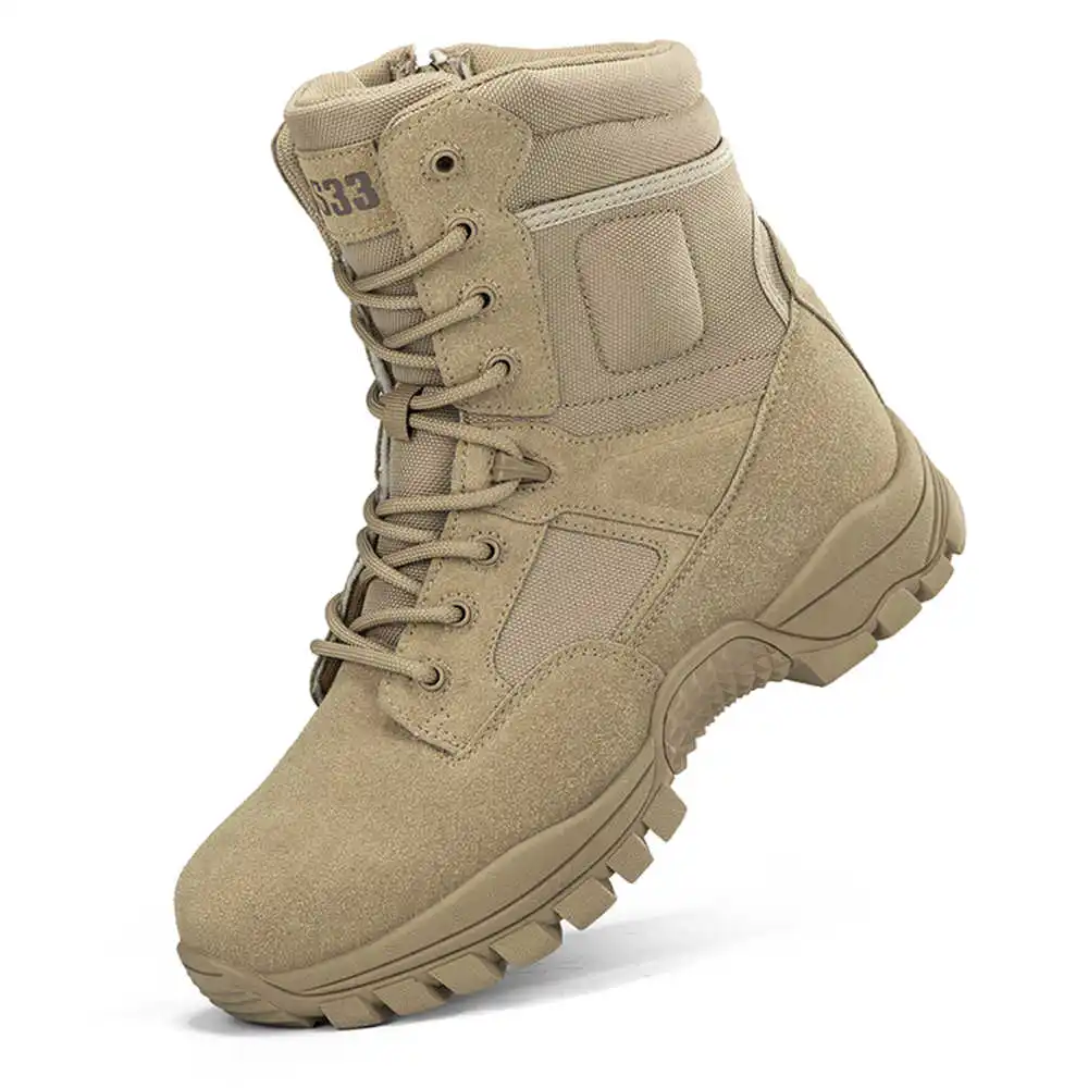 Outdoor Camping Light Ideas - Nonslip Genuine Leather Hiking Boots Designer