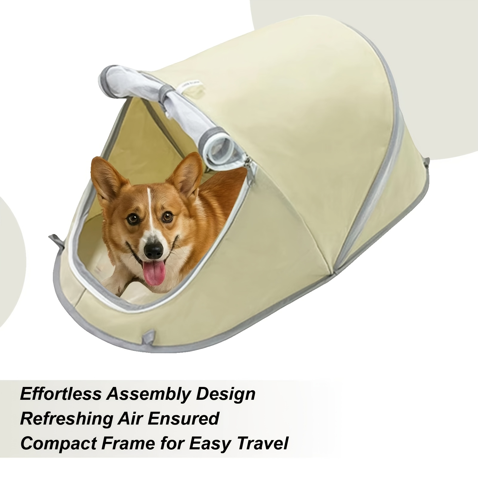Outdoor Camping Dog Kennel - Foldable Pet Tent Portable Dog &