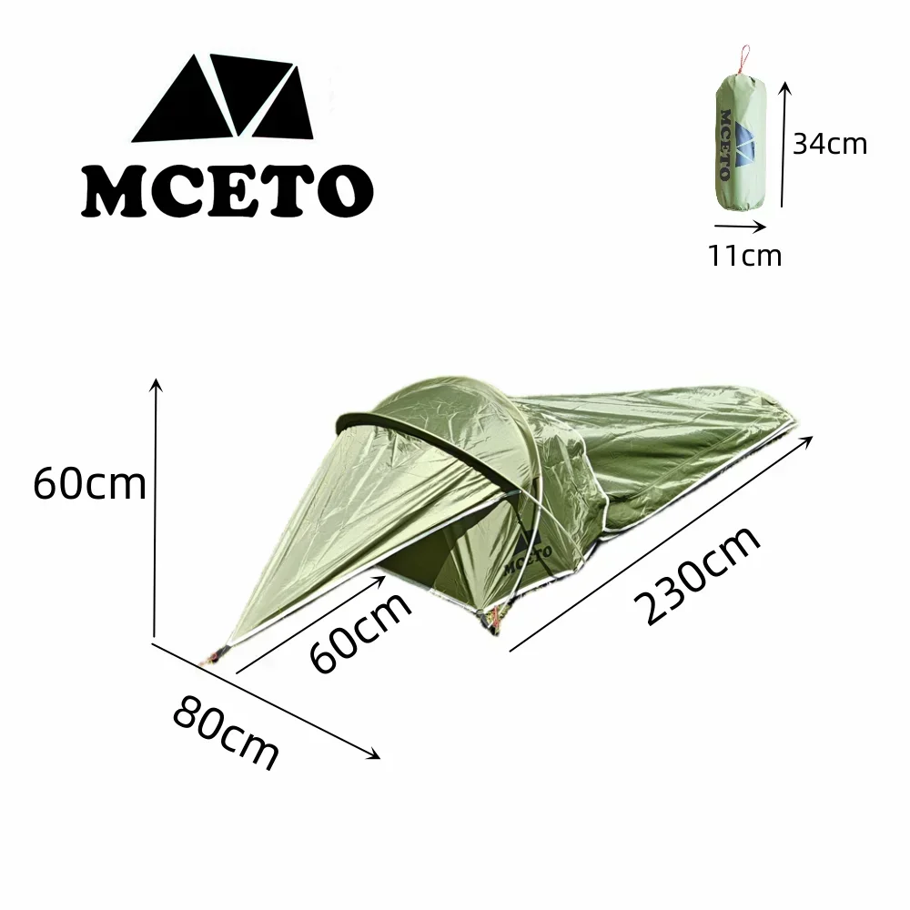Outdoor Camping Sleeping Bag - Single Person Ultralight Camping Tent Outdoor