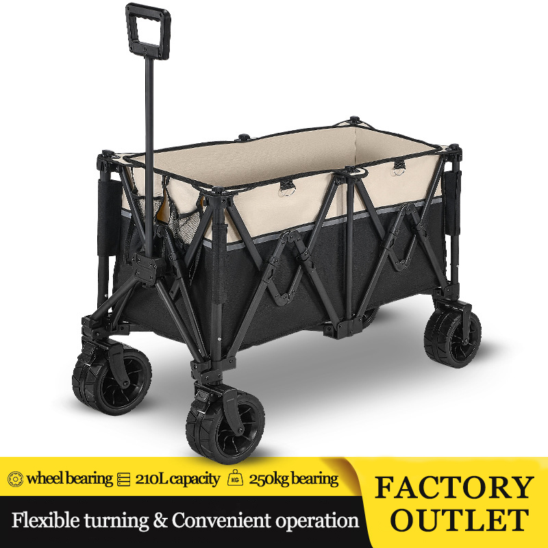 Outdoor Camping Shop - Extra Long Extender Wagon Cart, 260L