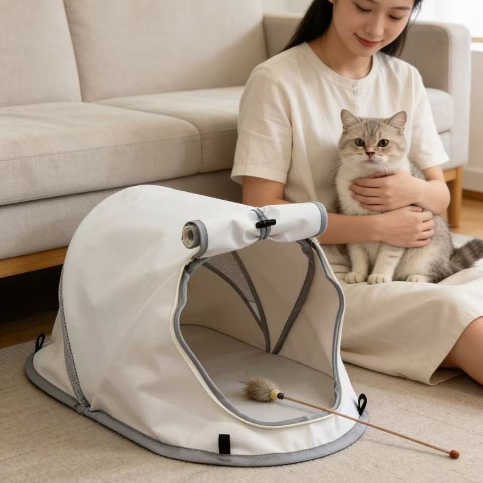Outdoor Camping Dog Kennel - Foldable Pet Tent Portable Dog &