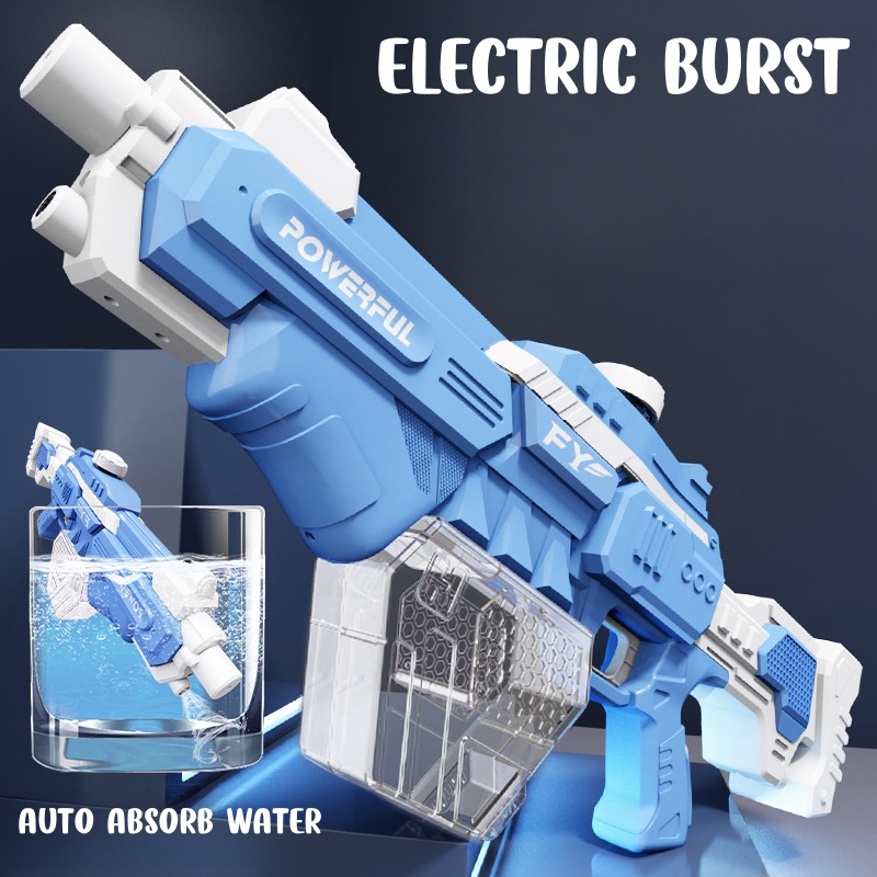 Outdoor Camping Games For Kids - Children Electric Burst Water Gun Fully