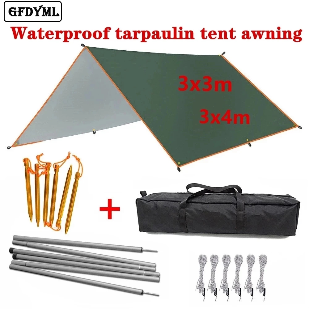 Outdoor Camping Automatic Quick Opening Tent - 4x3m 3x3m Awning Waterproof Tarp Tent