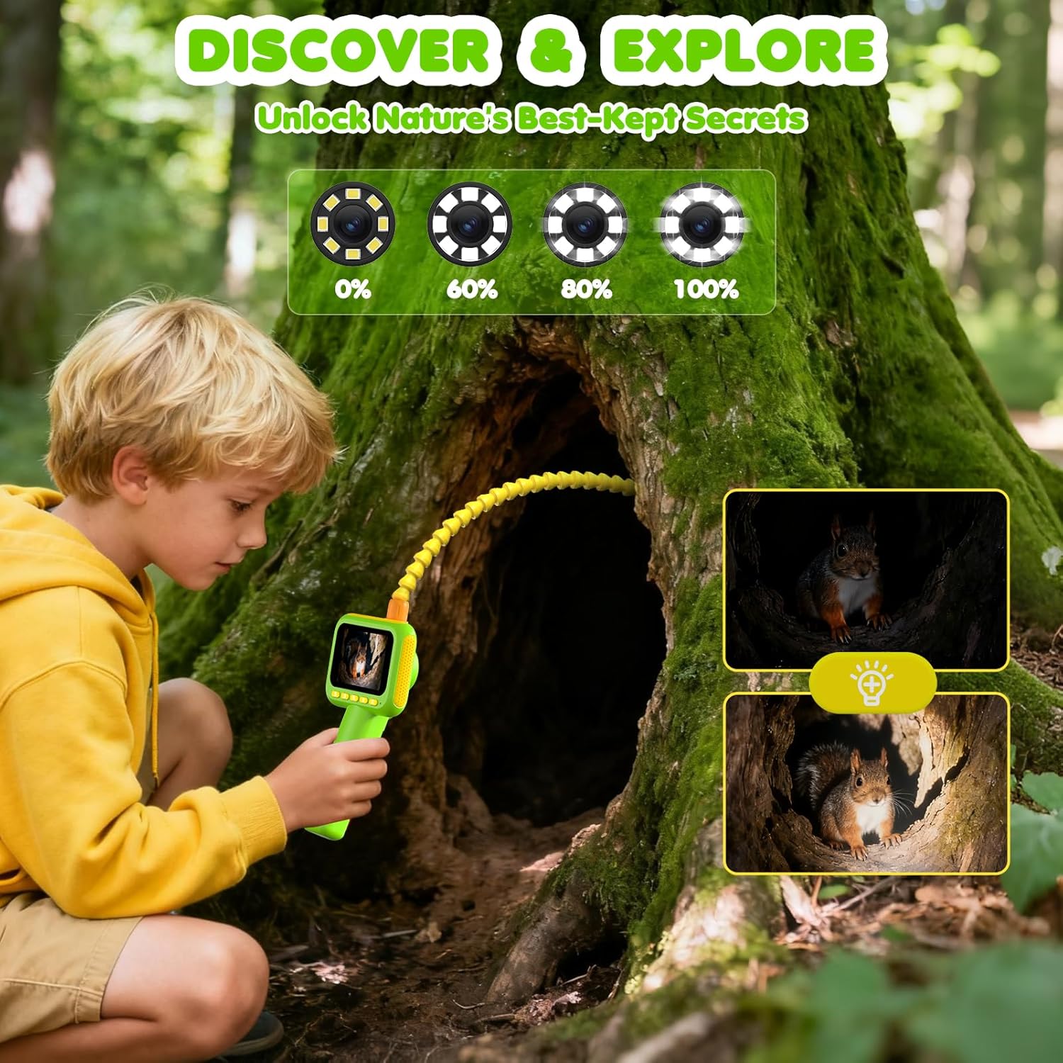 Outdoor Camping For Kids - Endoscope for Kids, Borescope Snake Camera