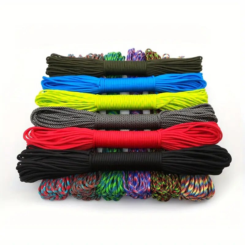 Outdoor Camping Lights String - 10m/20m/30m 7-Core 550 Paracord 4mm Parachute