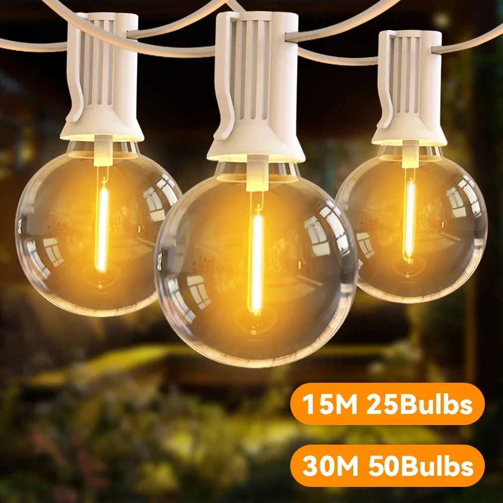 Outdoor Camping Lights String - 30M 15M Fairy String Light G40