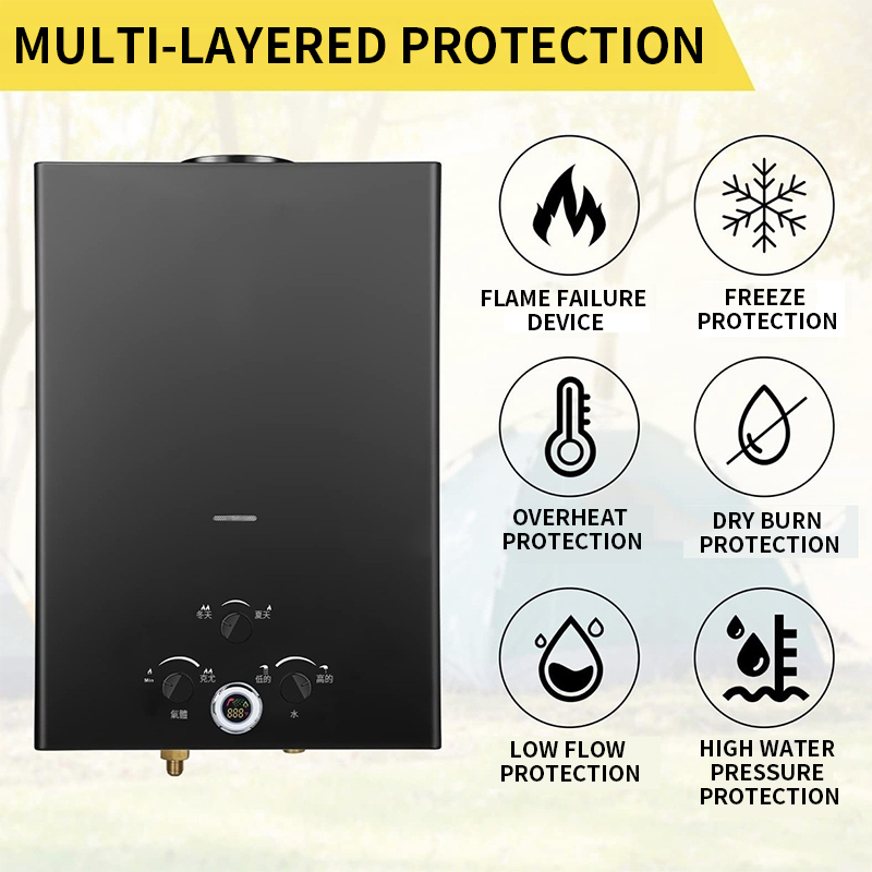 16L/18L/20L Instant-Heat Gas W - Outdoor Camping Water Heater review and price