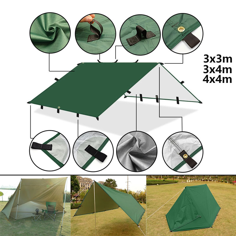 4x4m 4x3m 3x3m 19 Hang Points  - Outdoor Camping Automatic Quick Opening Tent review and price