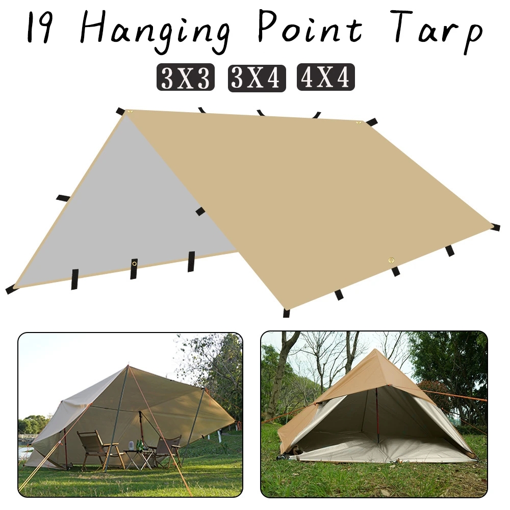 4x4m 4x3m 3x3m 19 Hang Points  - Outdoor Camping Automatic Quick Opening Tent review and price