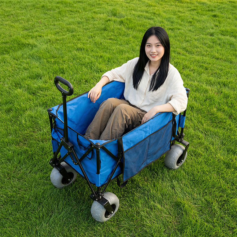 Foldable Metal Beach Wagon Qui - Outdoor Camping Folding Table review and price