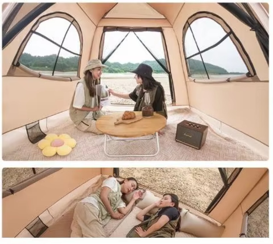 Factory Portable Inflatable Ox - Outdoor Camping Automatic Quick Opening Tent review and price