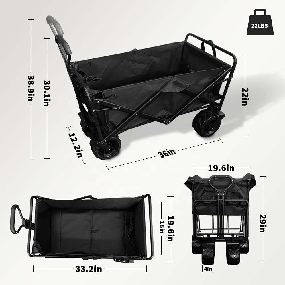New Large Capacity Big Wheels  - Outdoor Camping Folding Table review and price
