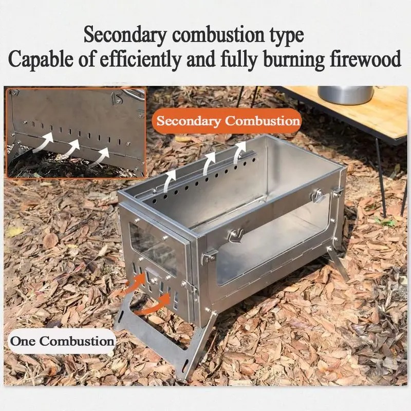 430 Stainless Steel Portable T - Outdoor Camping Fire Pit review and price