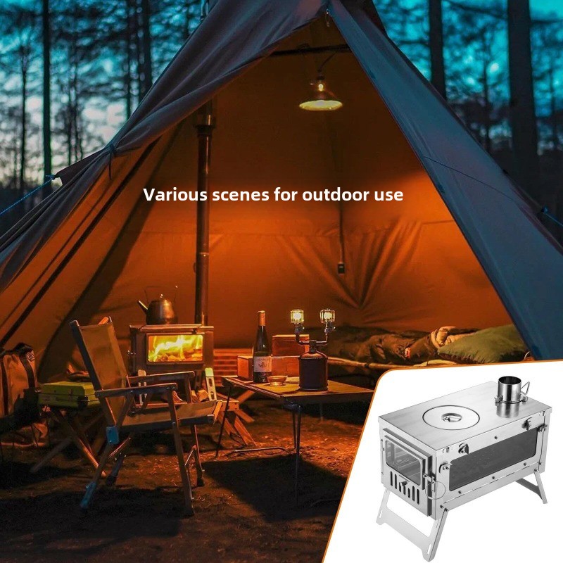 430 Stainless Steel Portable T - Outdoor Camping Fire Pit review and price