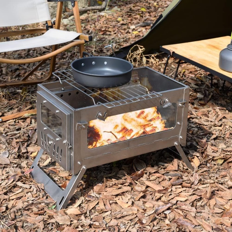 430 Stainless Steel Portable T - Outdoor Camping Fire Pit review and price