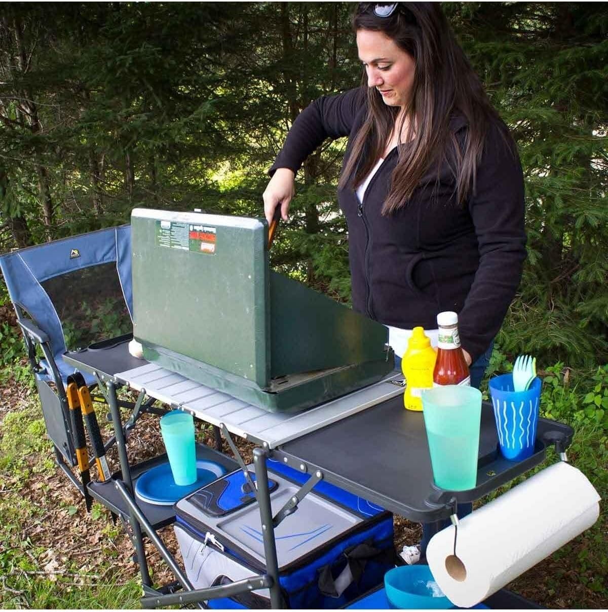 Slim Fold Portable Camping Kit - Outdoor Camping Folding Table review and price