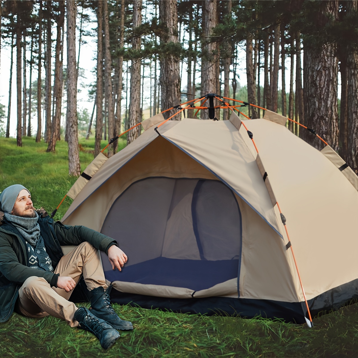 Automatic Quick Open Silver Co - Outdoor Camping Automatic Quick Opening Tent review and price