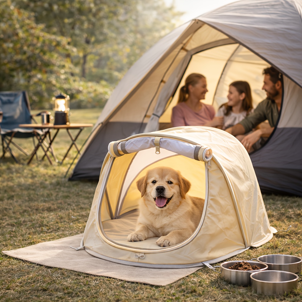 Foldable Pet Tent Portable Dog - Outdoor Camping Dog Kennel review and price
