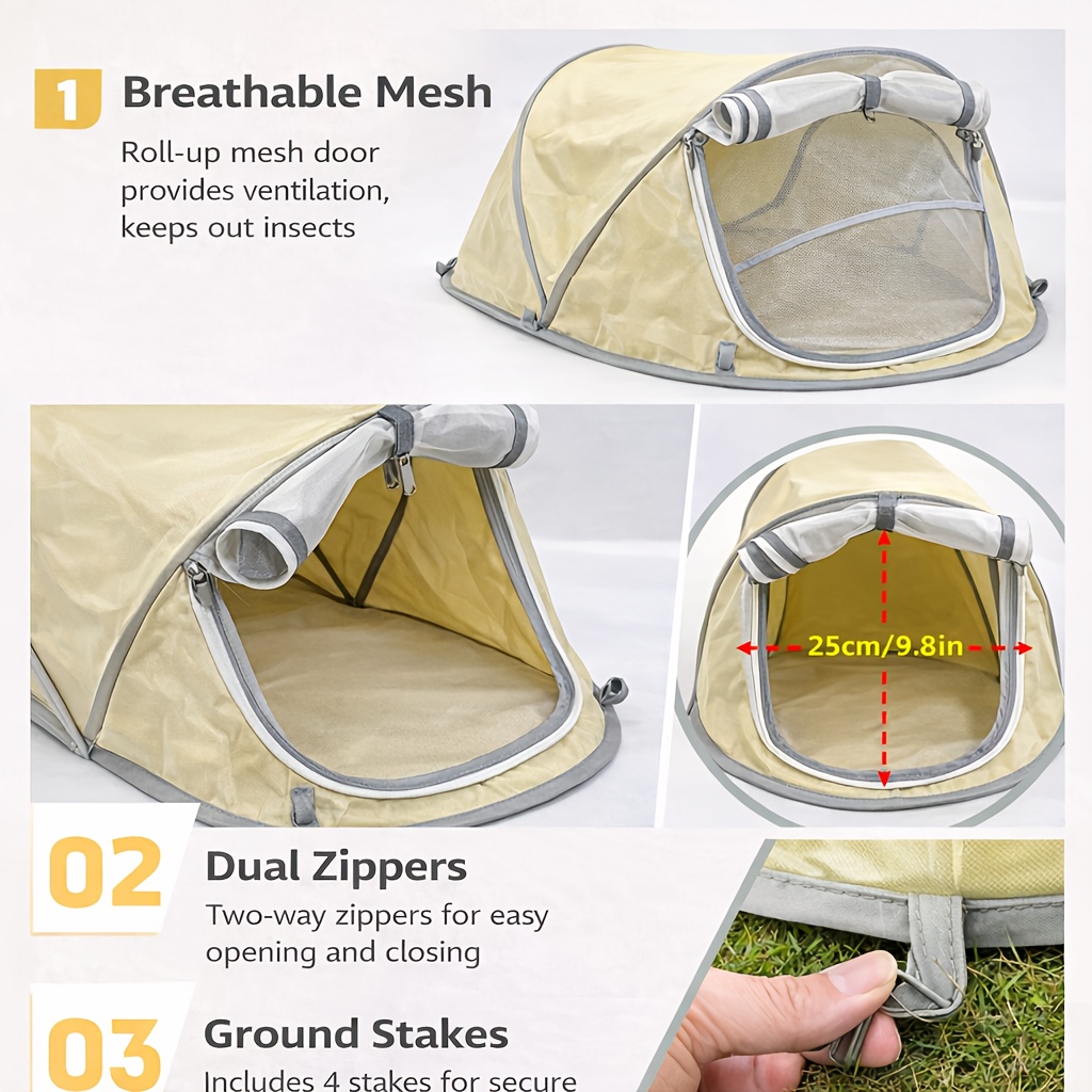 Foldable Pet Tent Portable Dog - Outdoor Camping Dog Kennel review and price