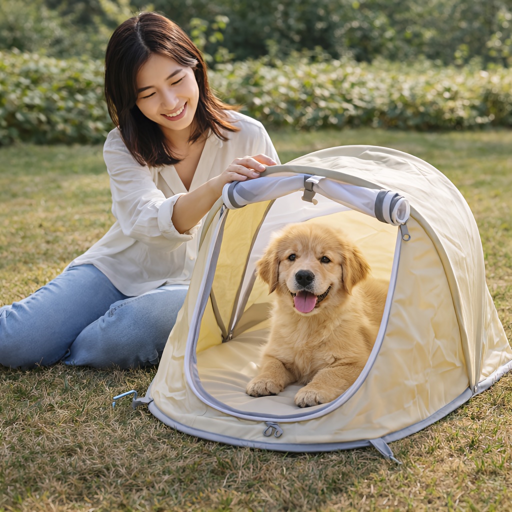Foldable Pet Tent Portable Dog - Outdoor Camping Dog Kennel review and price