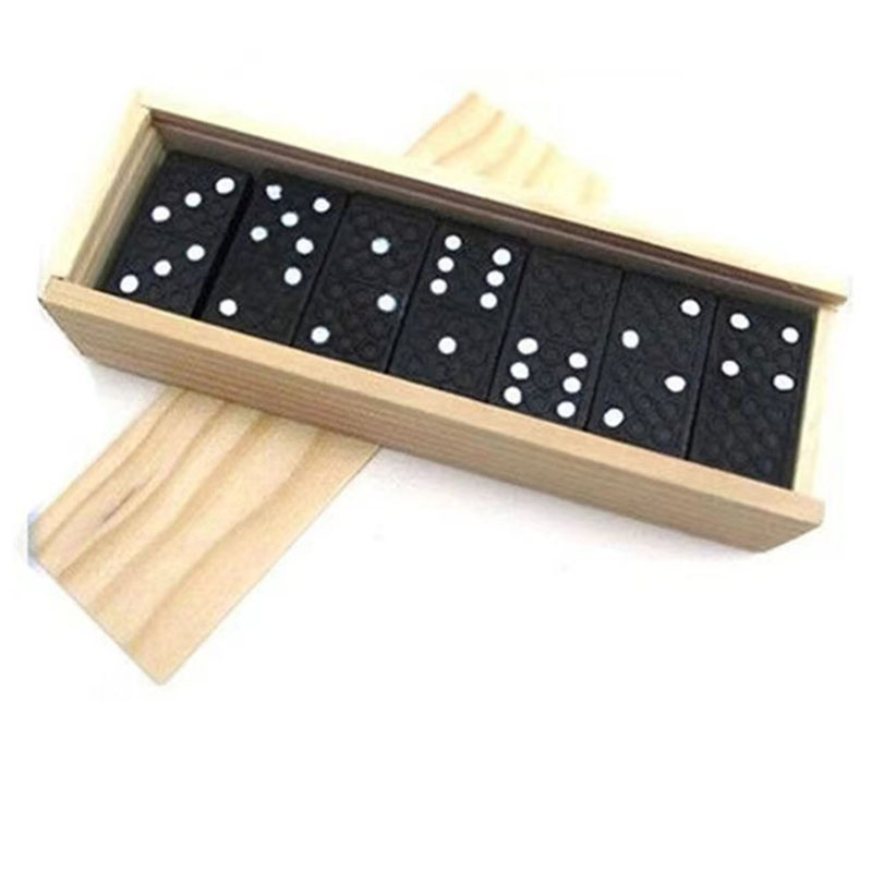 28pcs/Set Wooden Domino Board  - Outdoor Camping Games For Kids review and price