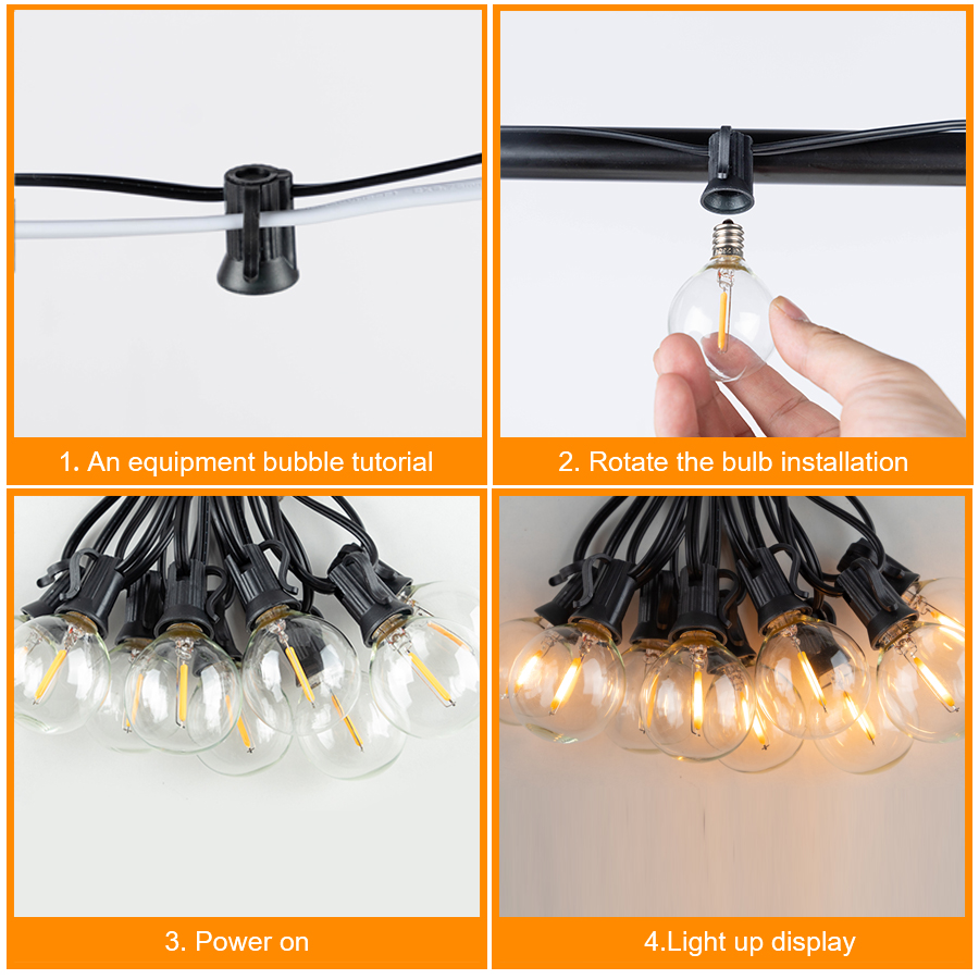 G40 LED Outdoor String Ball Li - Outdoor Camping Lights String review and price