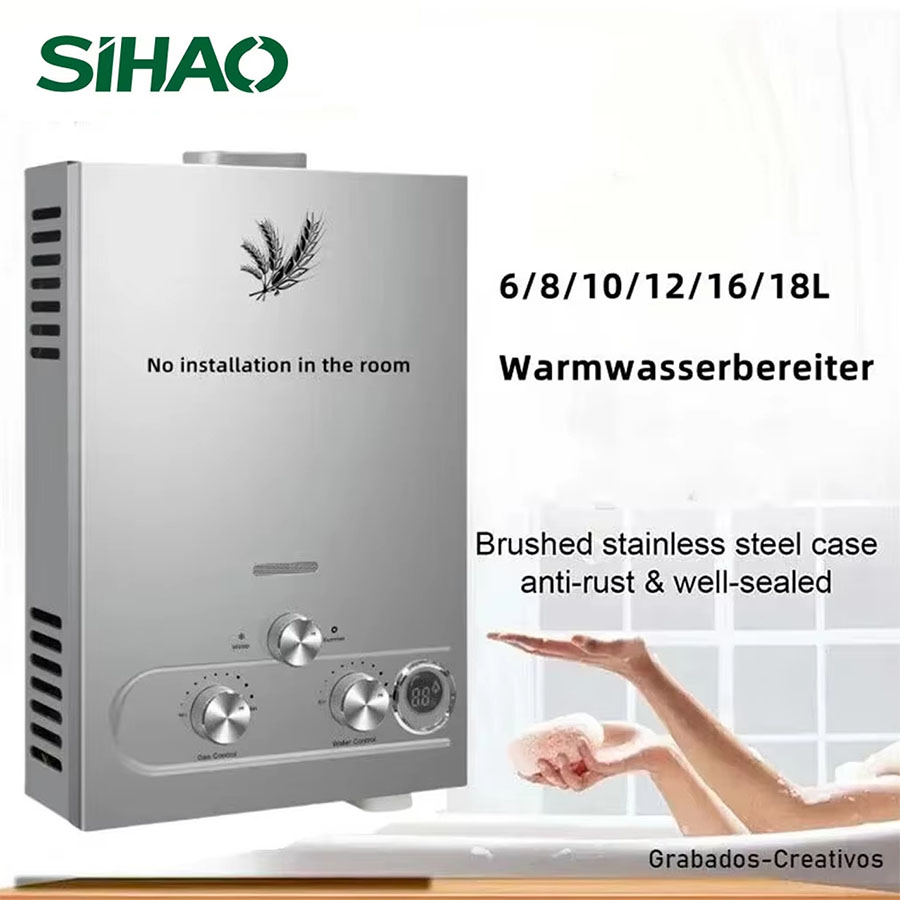 SIHAO 12L 16L 18L GPM LPG Gas  - Outdoor Camping Water Heater review and price