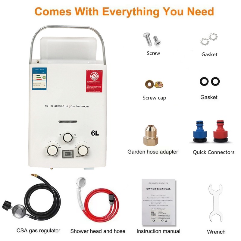 Outdoor water heater for RV Po - Outdoor Camping Water Heater review and price