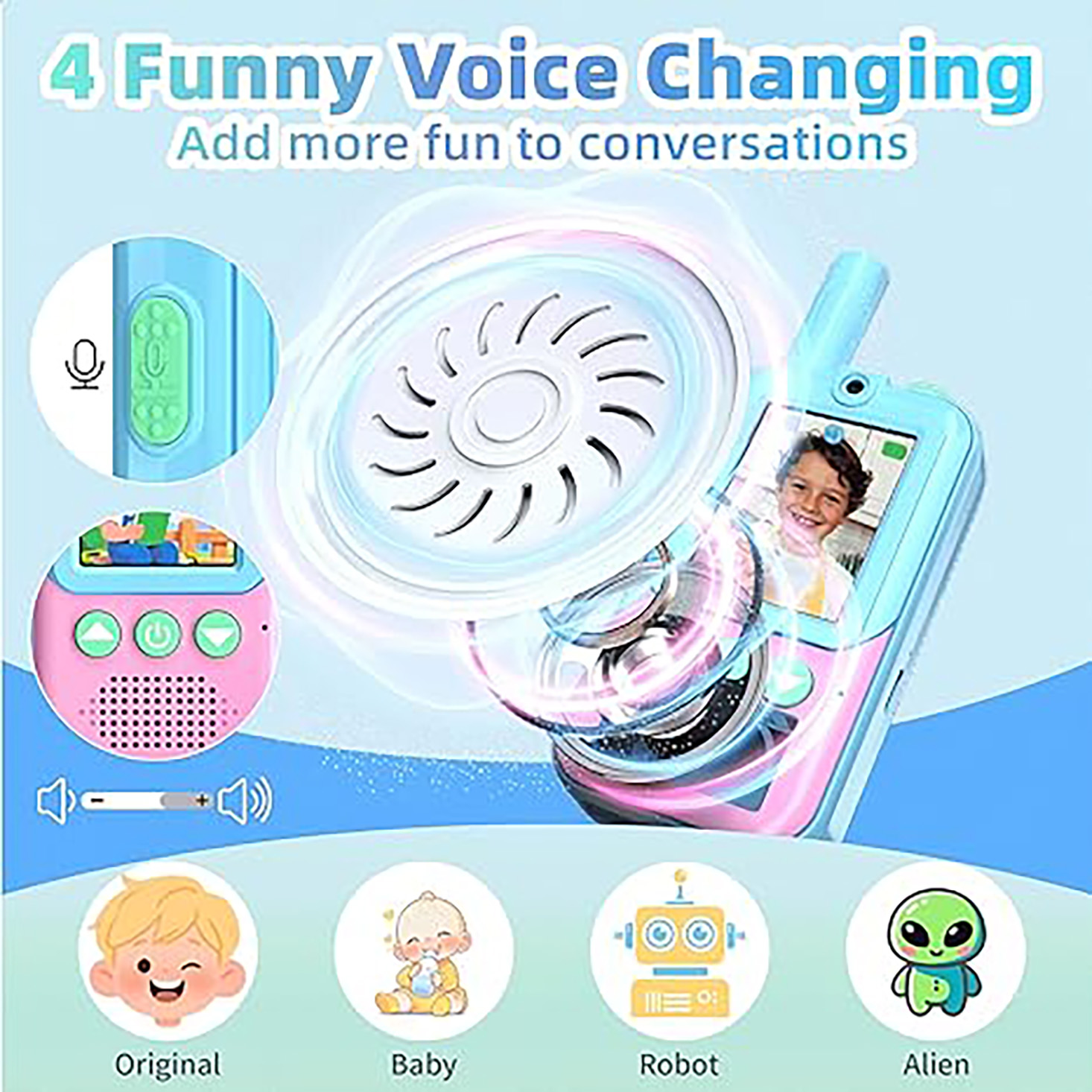 Rechargeable Kids Video Walkie - Outdoor Camping Games For Kids review and price