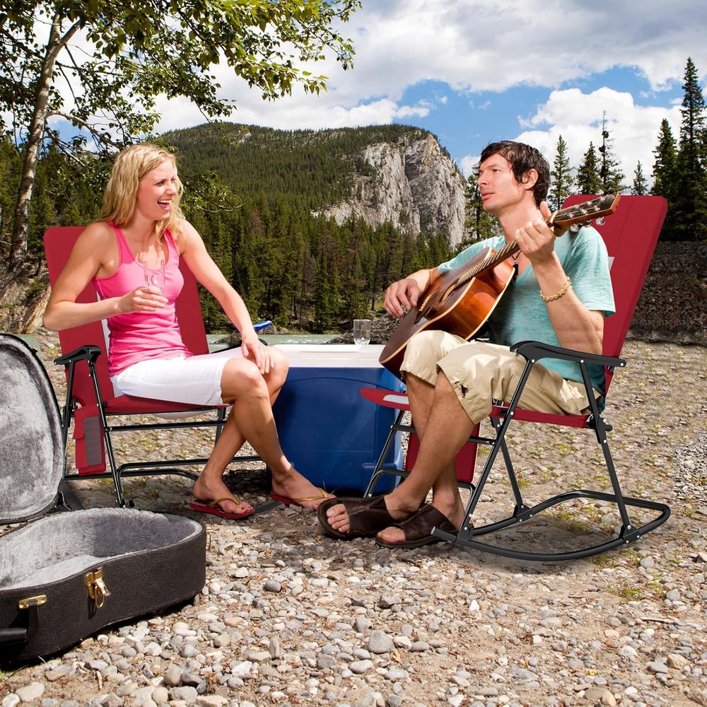 Extra Large Padded Outdoor Roc - Outdoor Camping Rocking Chair review and price