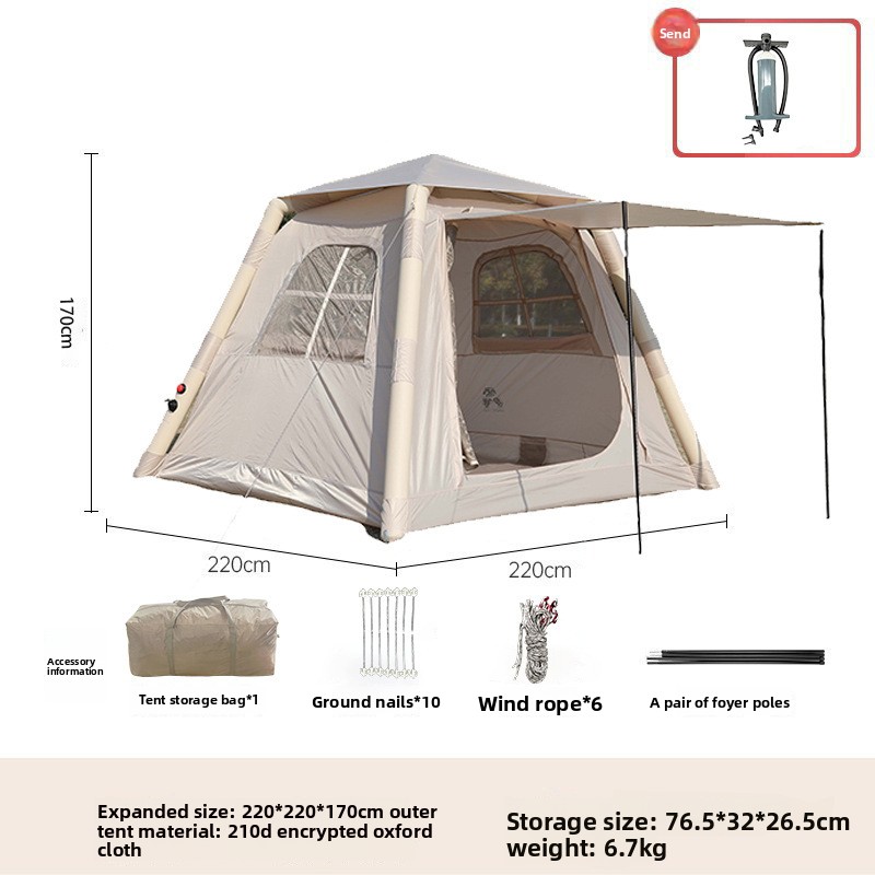 5㎡ Luxury Outdoor Air Tent Cam - Outdoor Camping Automatic Quick Opening Tent review and price