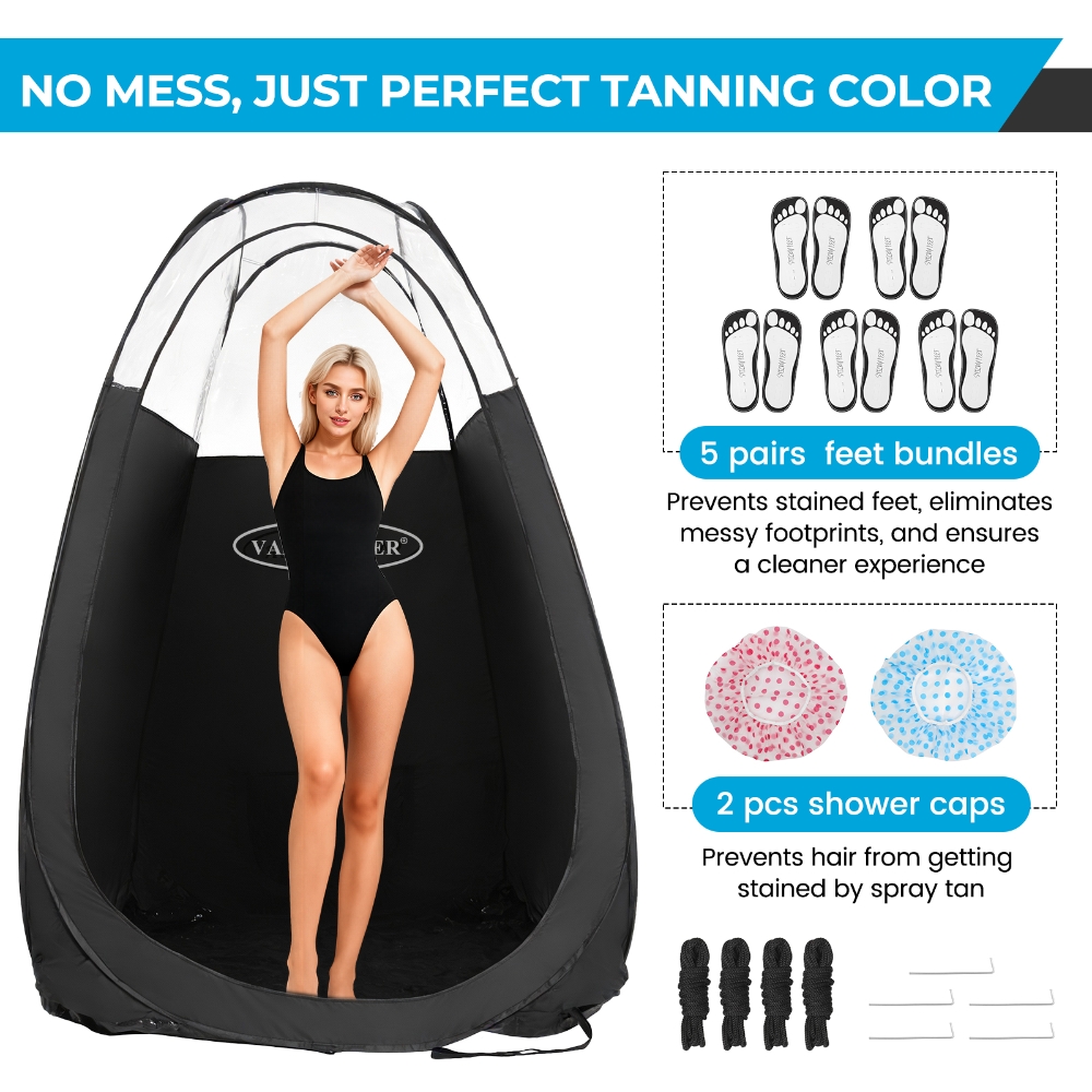 Black Spray Tanning Tent Porta - Outdoor Camping Automatic Quick Opening Tent review and price