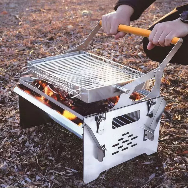 Flip Style BBQ Grill 2 in 1 St - Outdoor Camping Fire Pit review and price