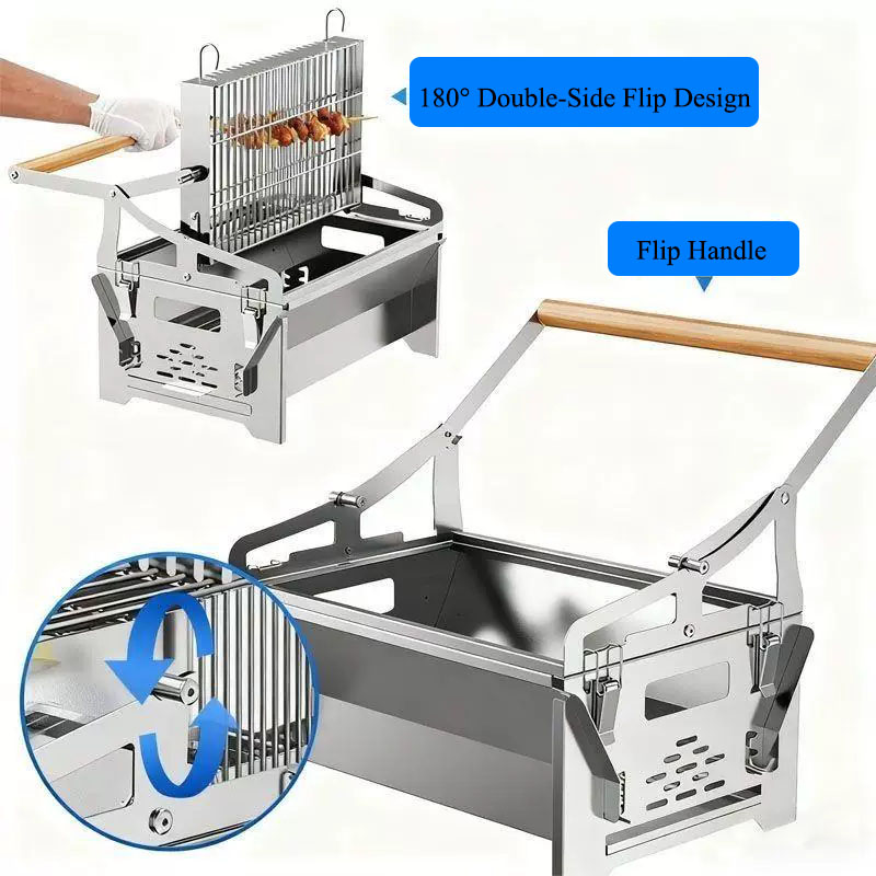 Flip Style BBQ Grill 2 in 1 St - Outdoor Camping Fire Pit review and price