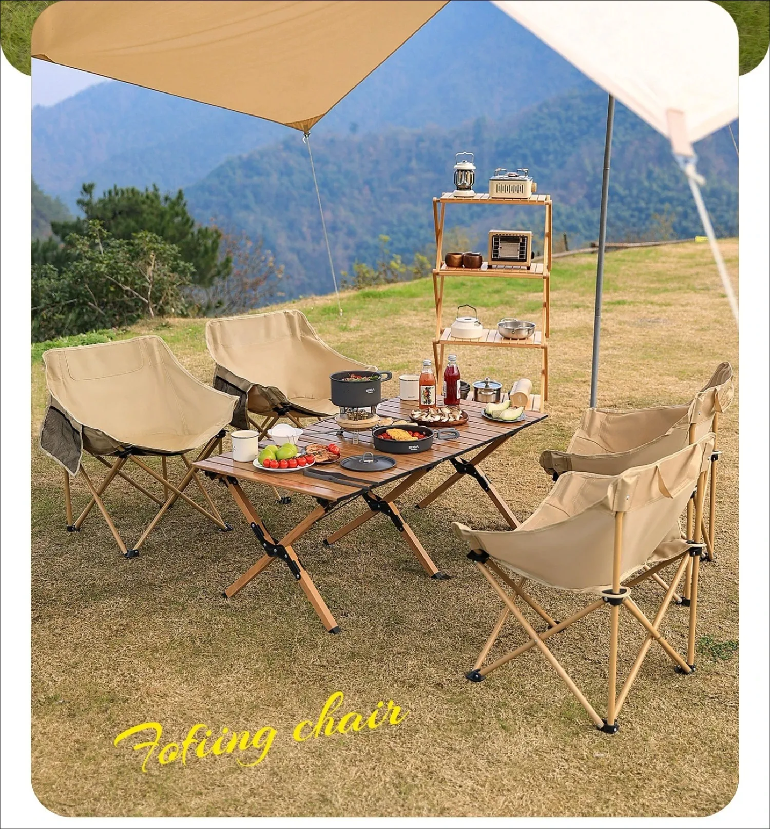 Portable Folding Moon Chair -  - Outdoor Camping Rocking Chair review and price