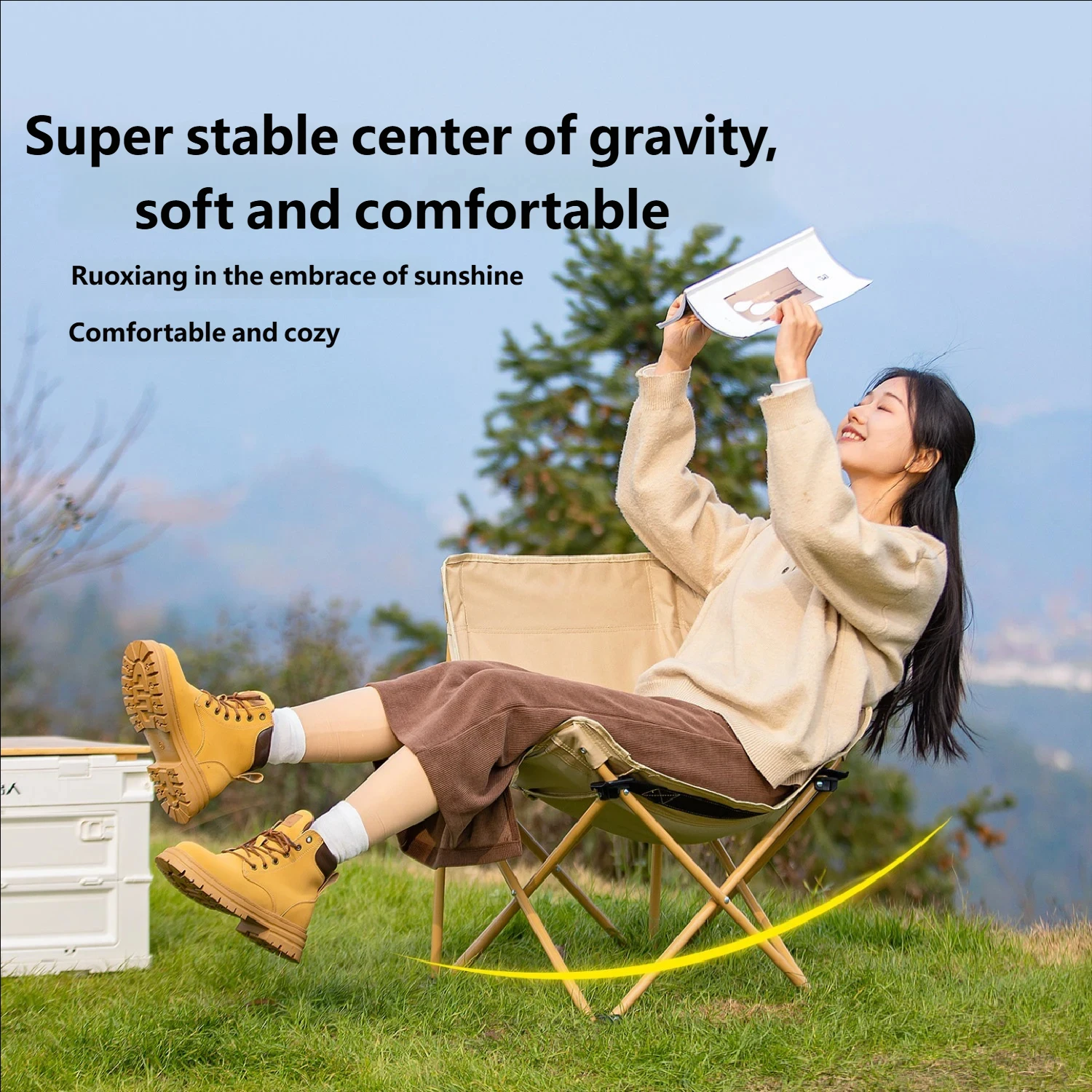 Portable Folding Moon Chair -  - Outdoor Camping Rocking Chair review and price