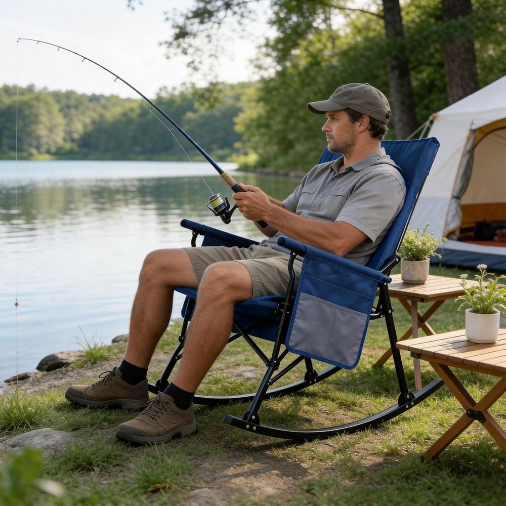 2 Pack High ack Portale Rockin - Outdoor Camping Rocking Chair review and price
