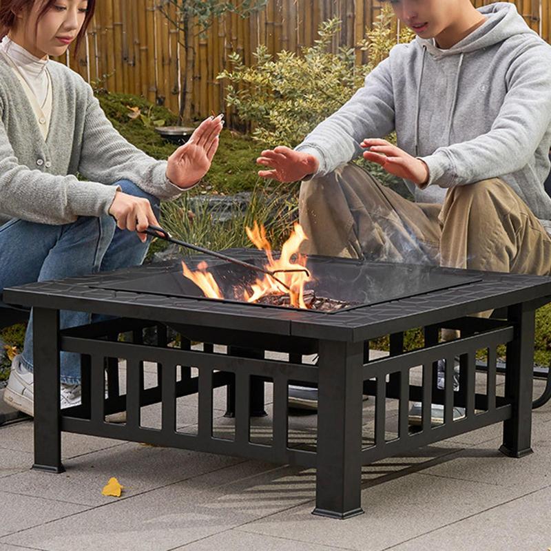 Camping Firewood Stove Square  - Outdoor Camping Fire Pit review and price