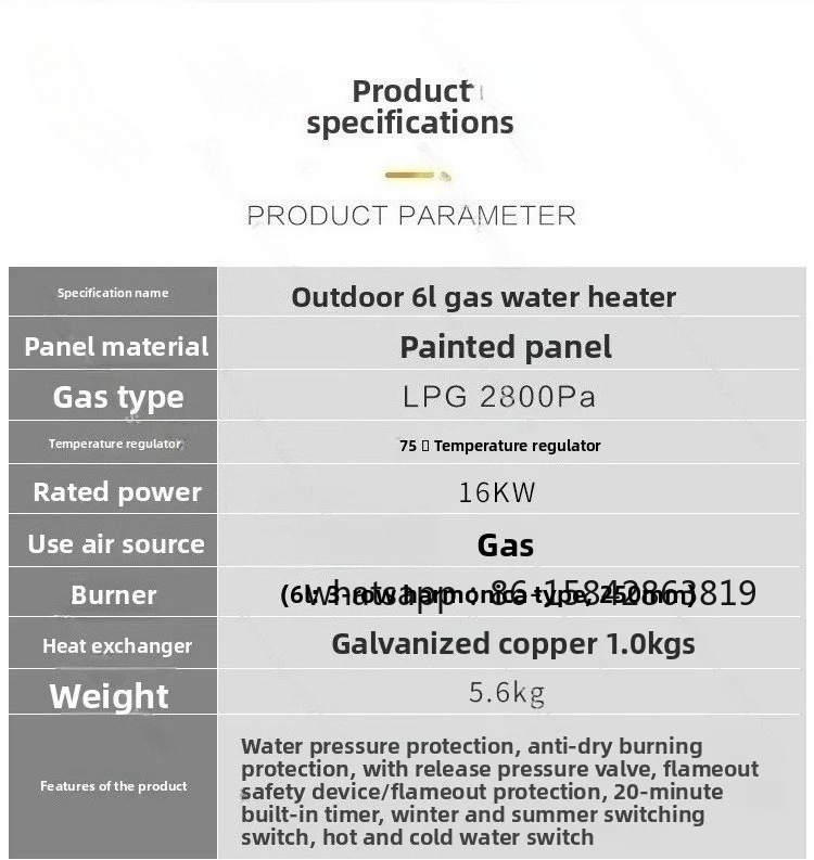 RV Outdoor Gas Water Heater Ga - Outdoor Camping Water Heater review and price