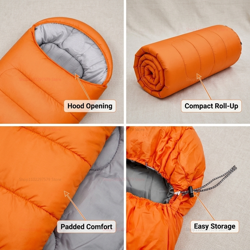 Camping sleeping bag light 4 s - Outdoor Camping Sleeping Bag review and price