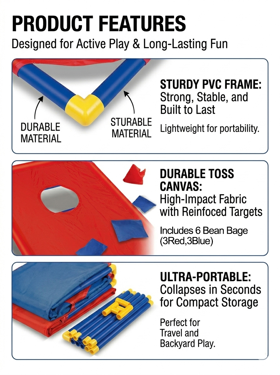 Portable Bean Bag Toss Game-In - Outdoor Camping Games For Kids review and price