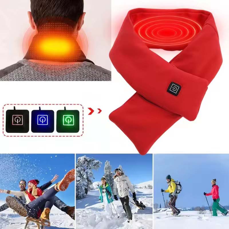 USB Women Men Heating Scarf Te - Outdoor Camping Winter review and price