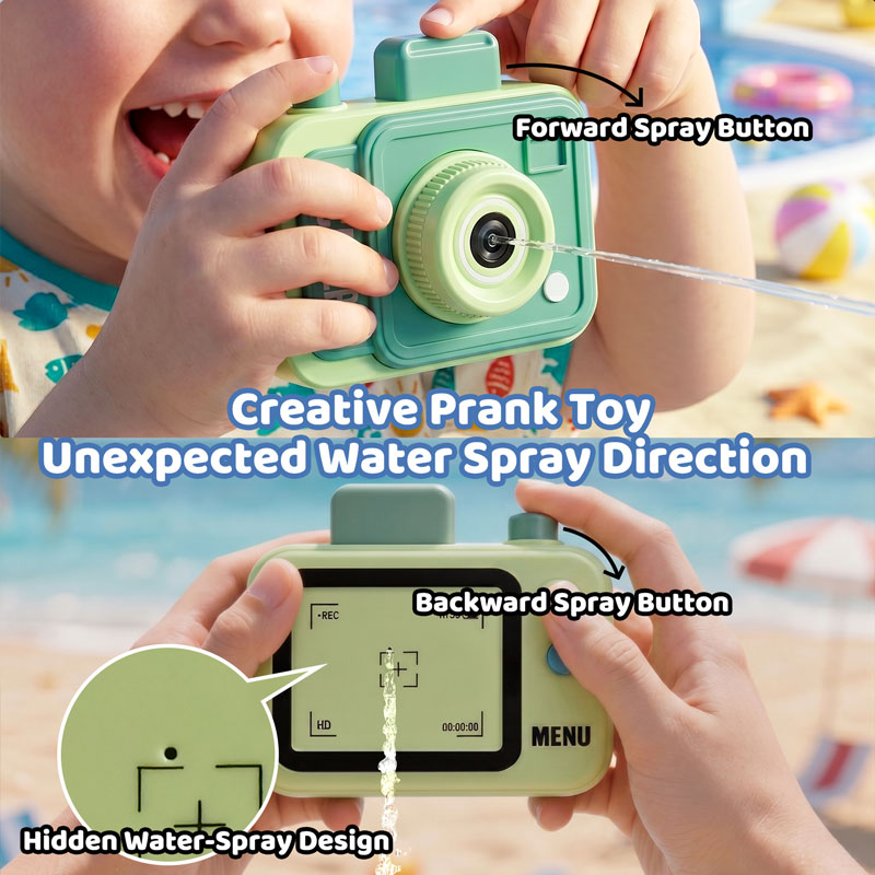 Double-sided Water Gun Camera  - Outdoor Camping Games For Kids review and price