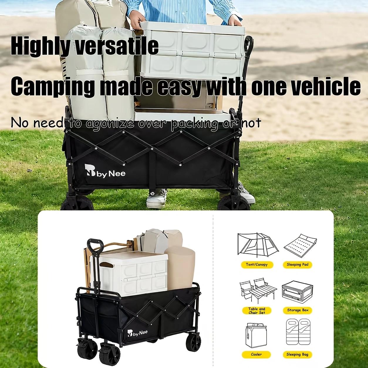 Heavy Duty Foldable Wagon Cart - Outdoor Camping Shop review and price