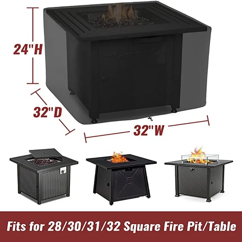 Waterproof Square Fire Pit Cov - Outdoor Camping Fire Pit review and price